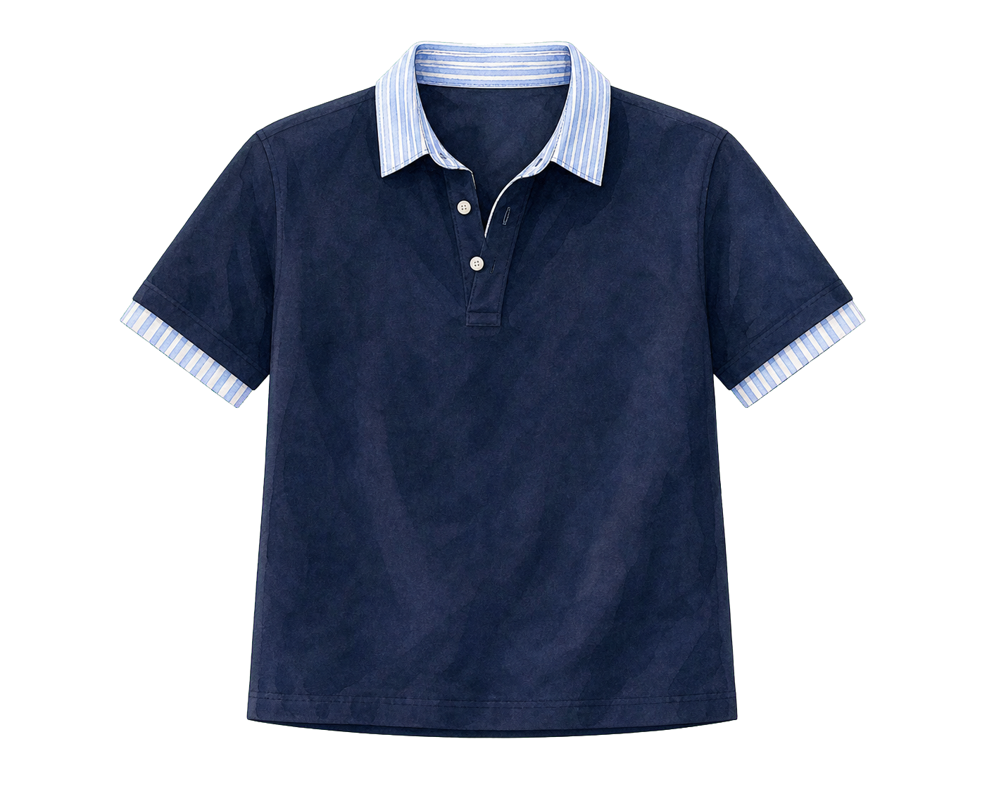 Navy Cotton Polo