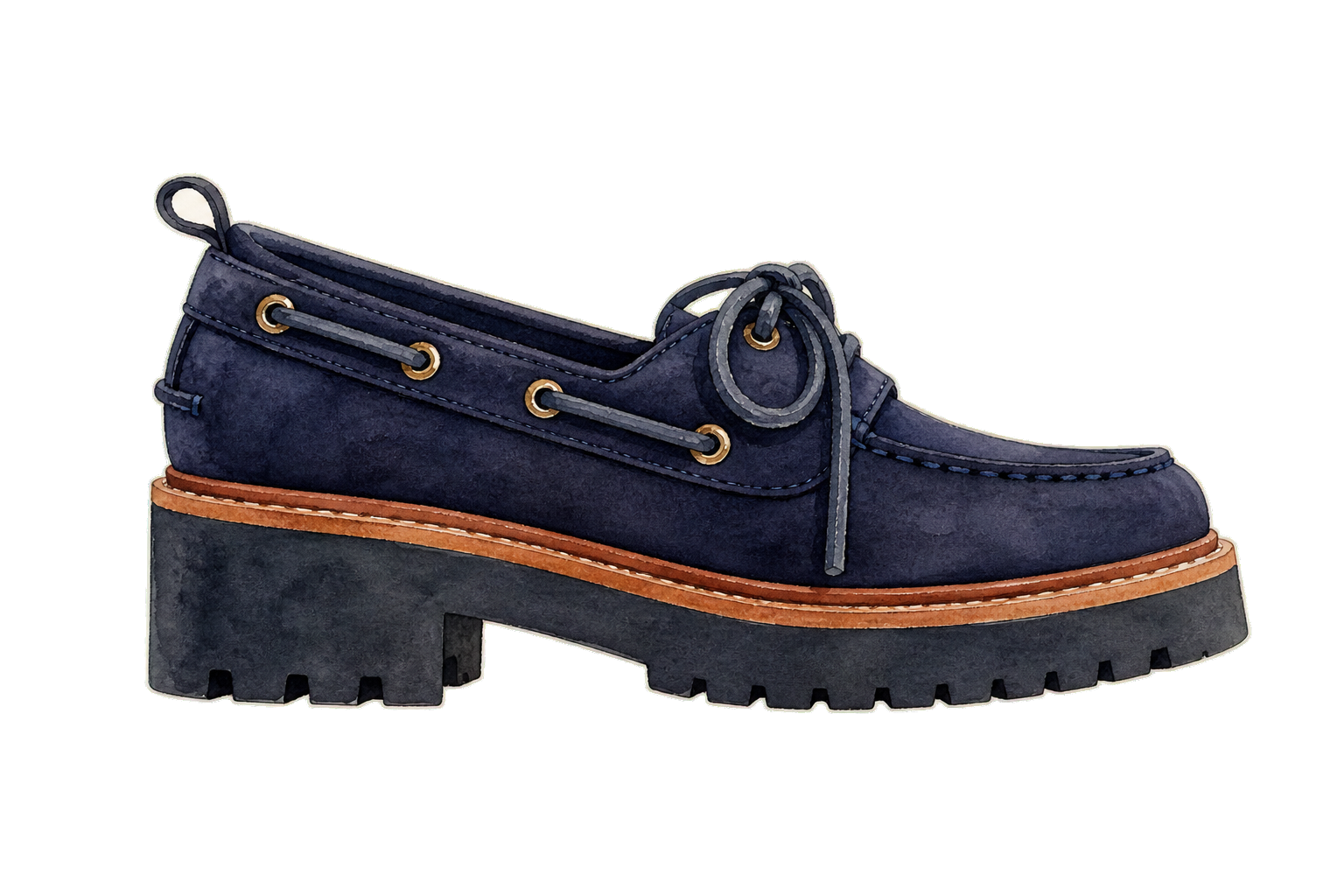 Navy Boat Loafer