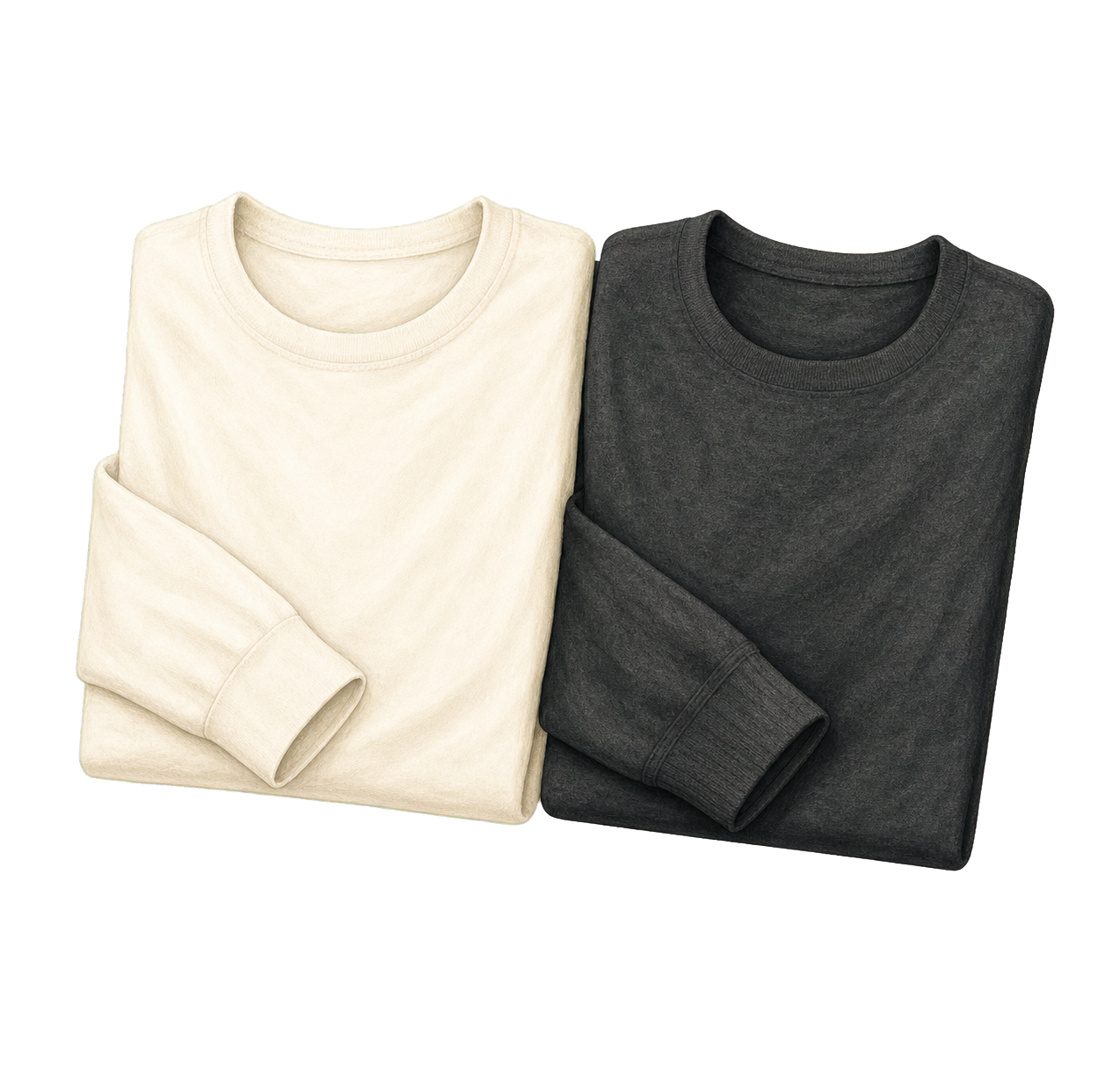 Cotton Long-Sleeve And Merino Base