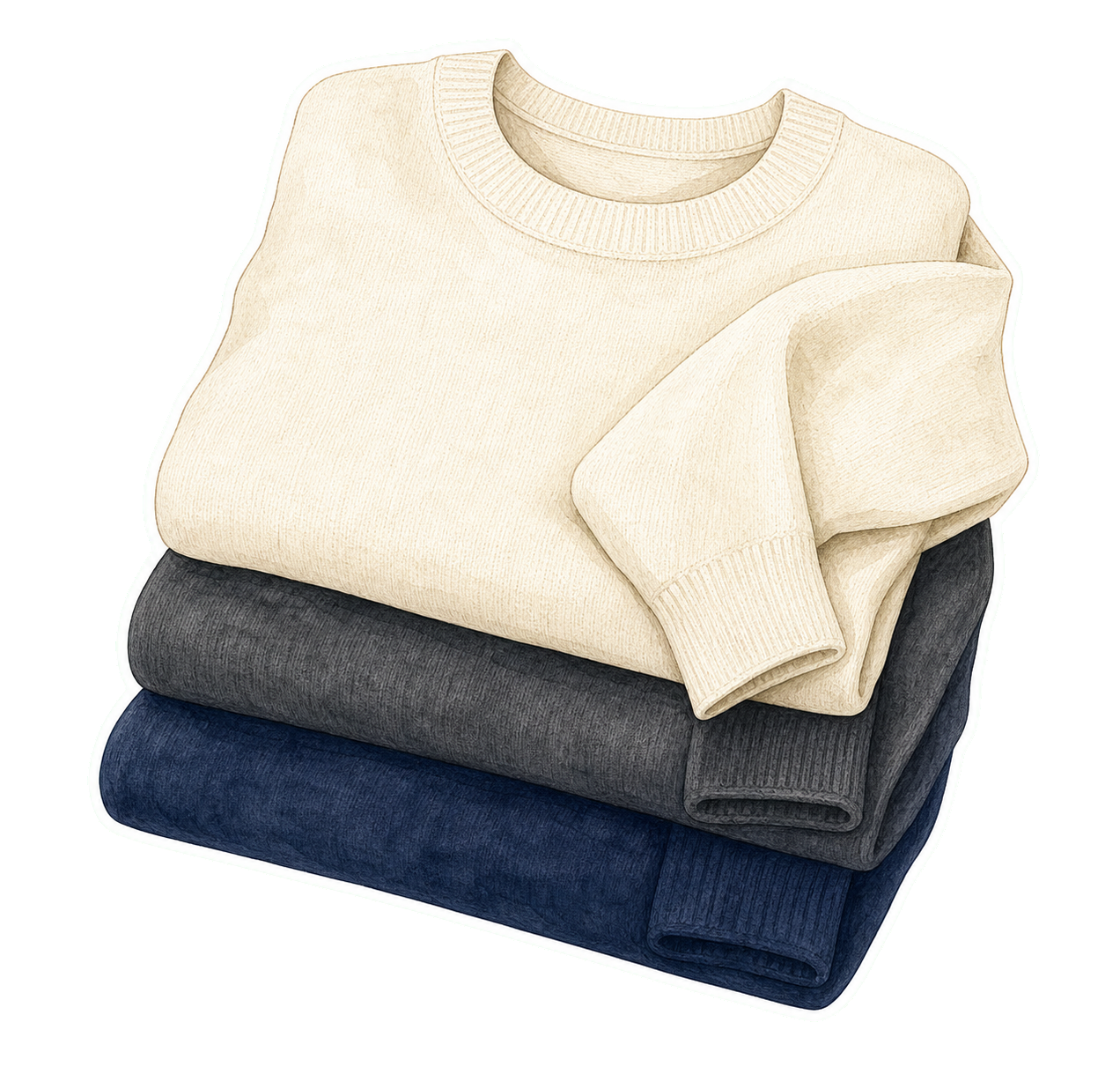 Fine-Knit Wool Sweater
