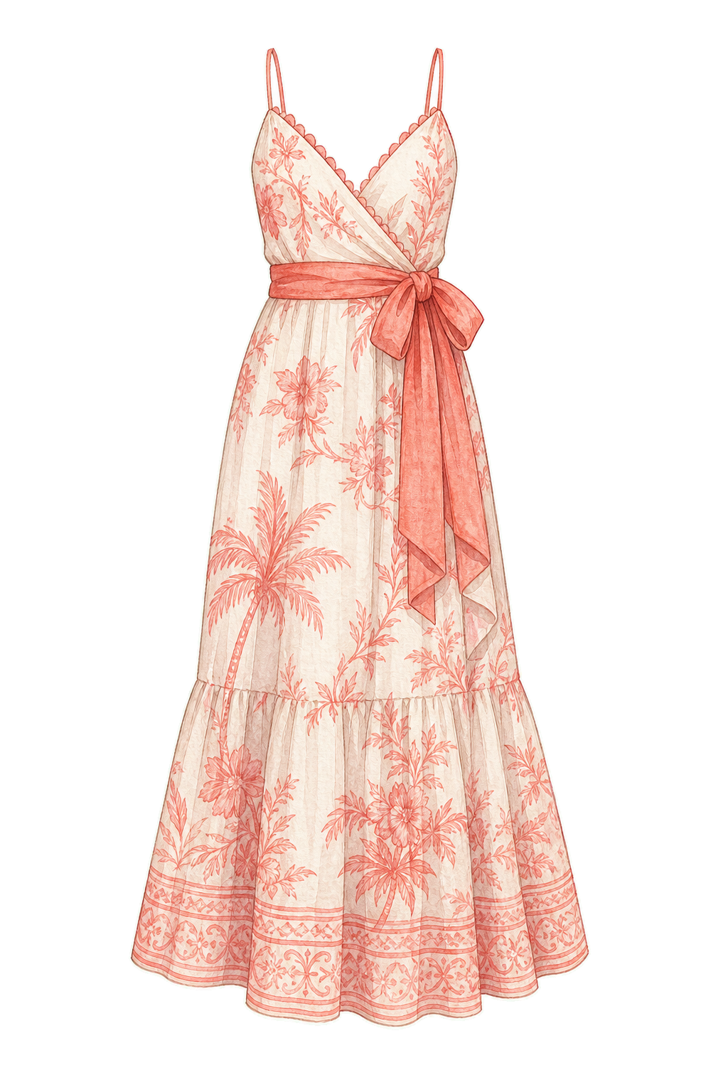 Lightweight Cotton Sundress Or Linen Midi