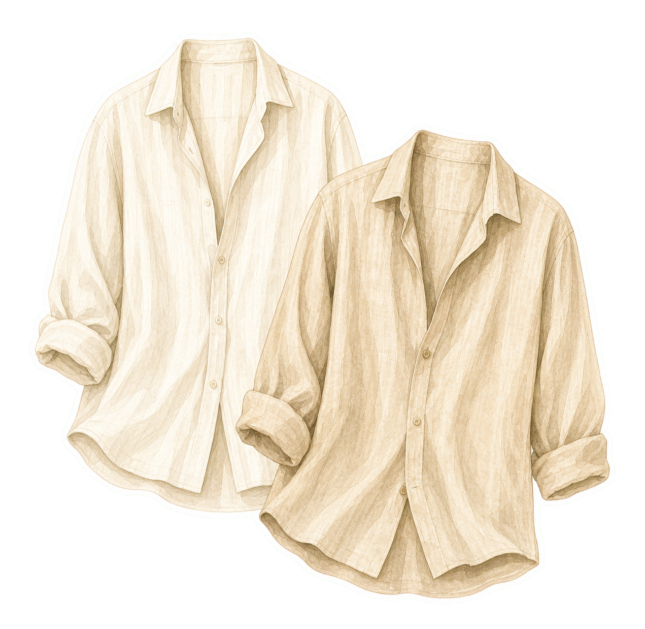 Cream Beige Linen Sun Covers