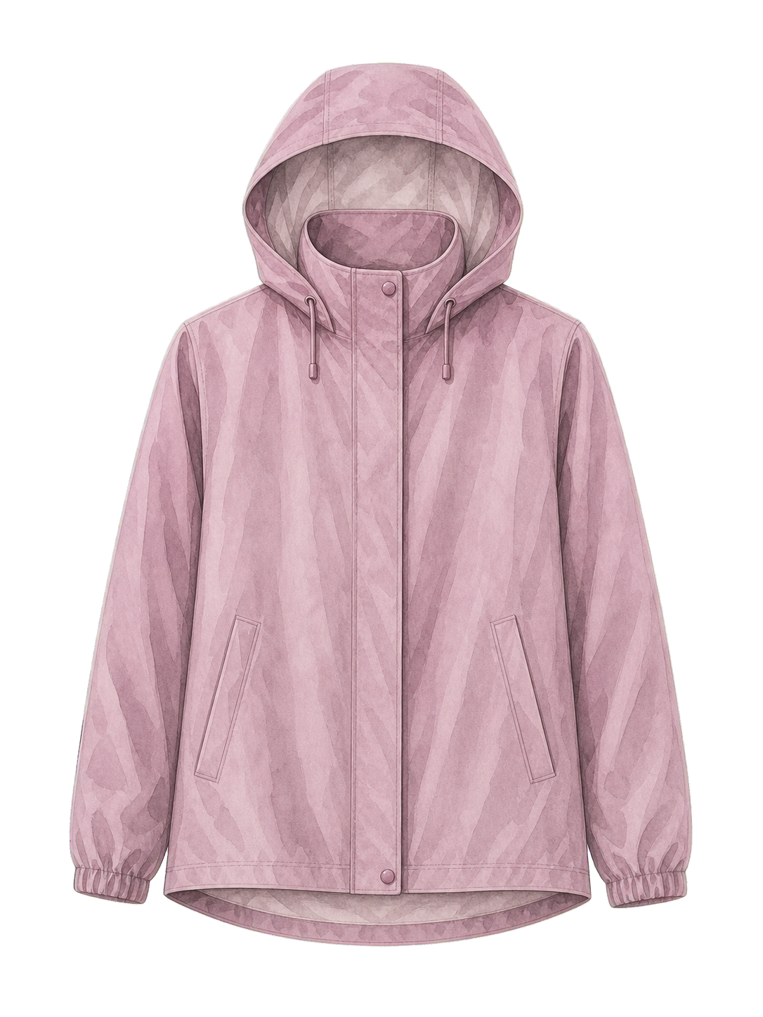 Mauve Packable Rain Shell