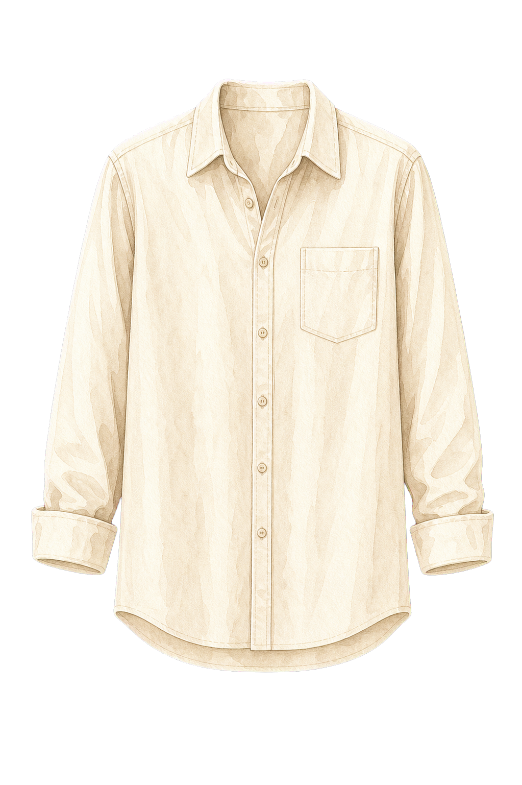 Cream Button-Down Shirt
