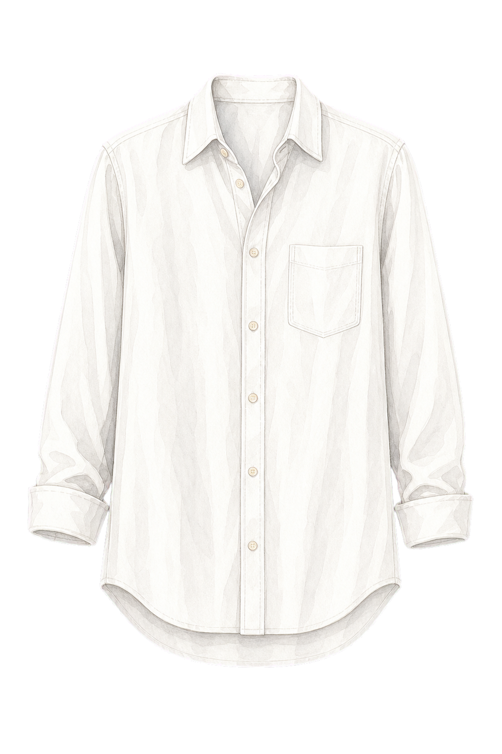 White Cotton Button-Down