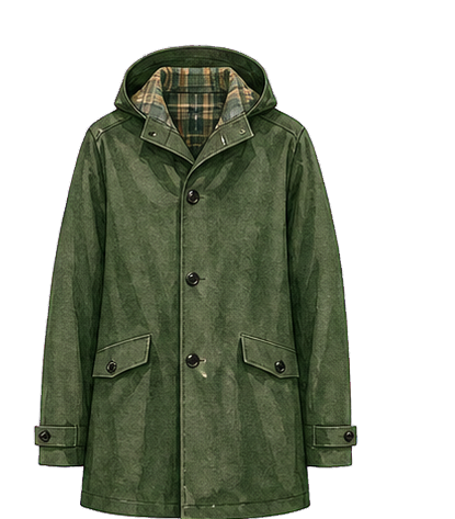 Bottle Green Mackintosh Raincoat