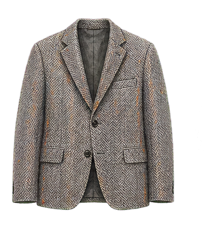 Grey Harris Tweed Jacket