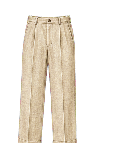 Oat Straight-Leg Wool Trousers