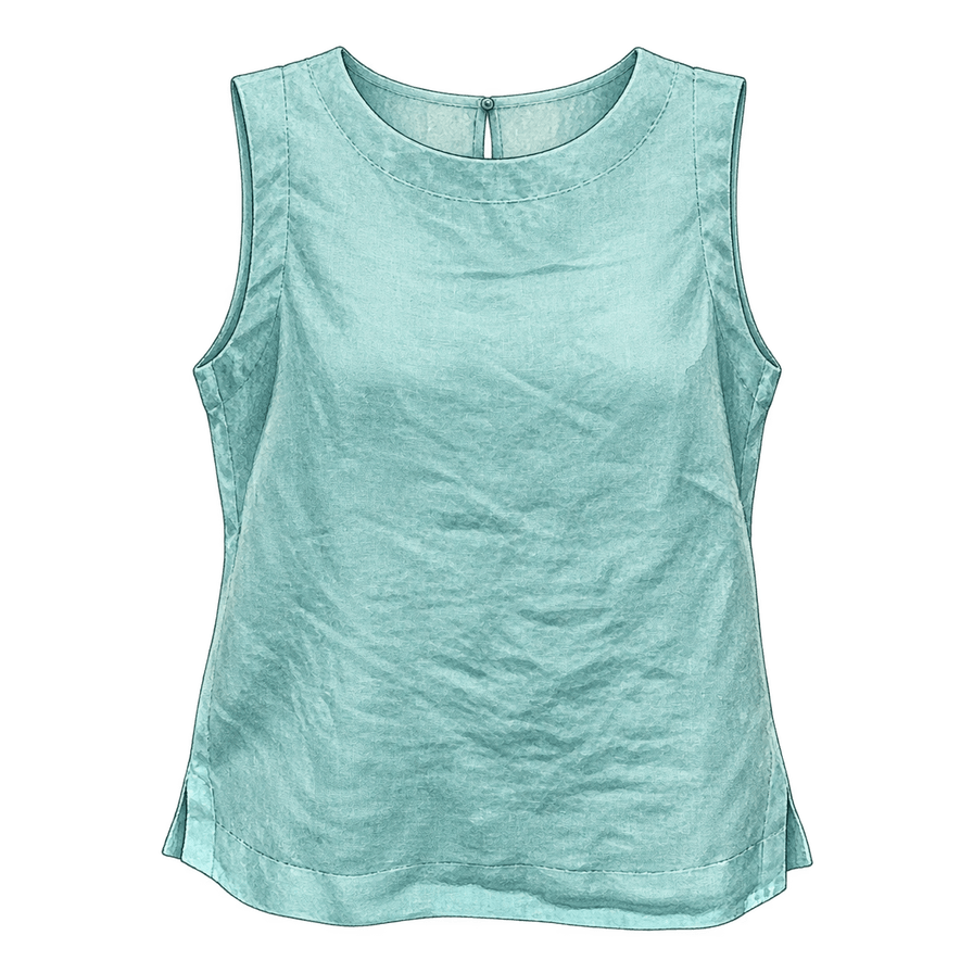 Sea-Glass Linen Shell