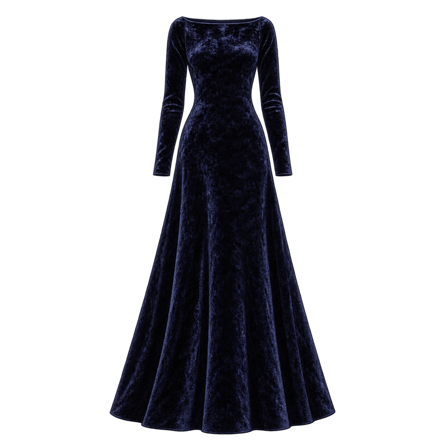 Midnight Velvet Ball Gown