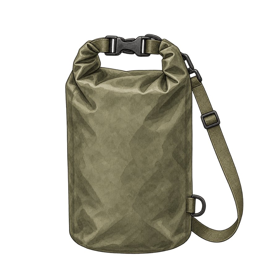 Olive roll-top dry bag
