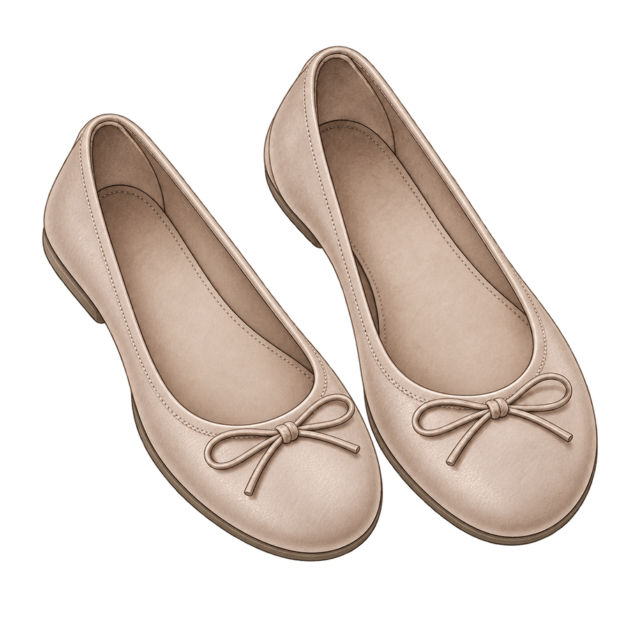 Stone Foldable Ballet Flats