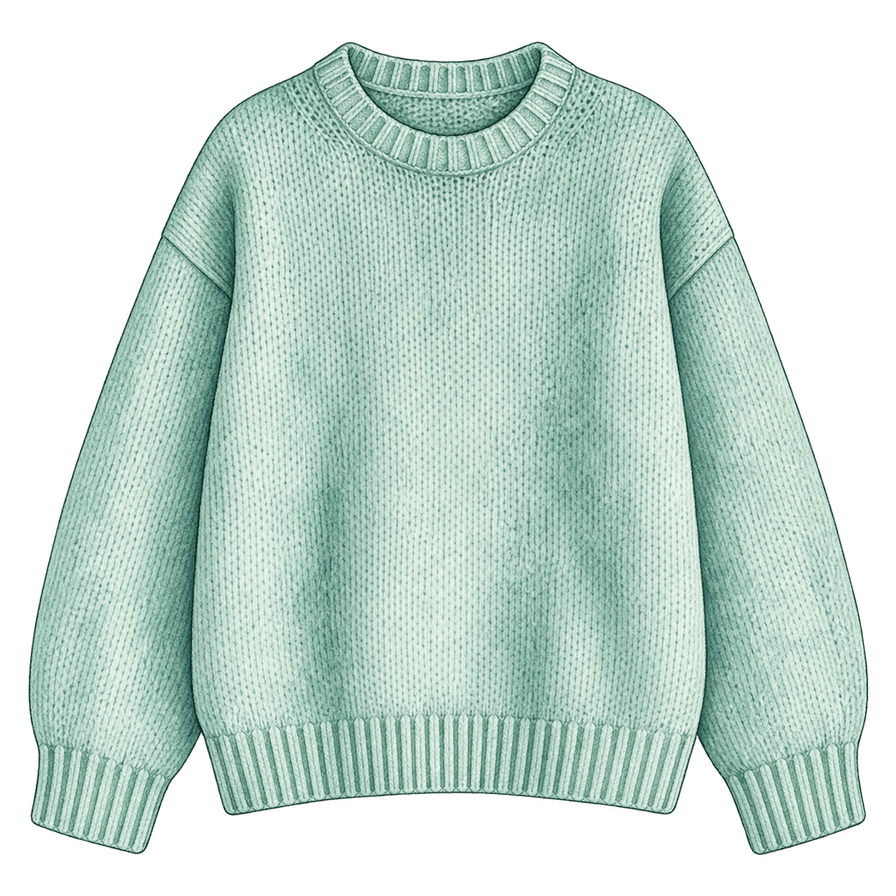 Jade lambswool crew-neck sweater