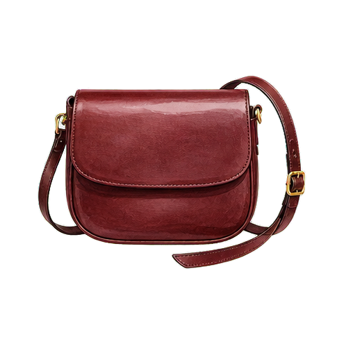 Burgundy Leather Crossbody