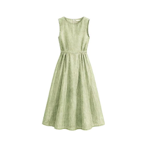 Sage Linen Midi Dress