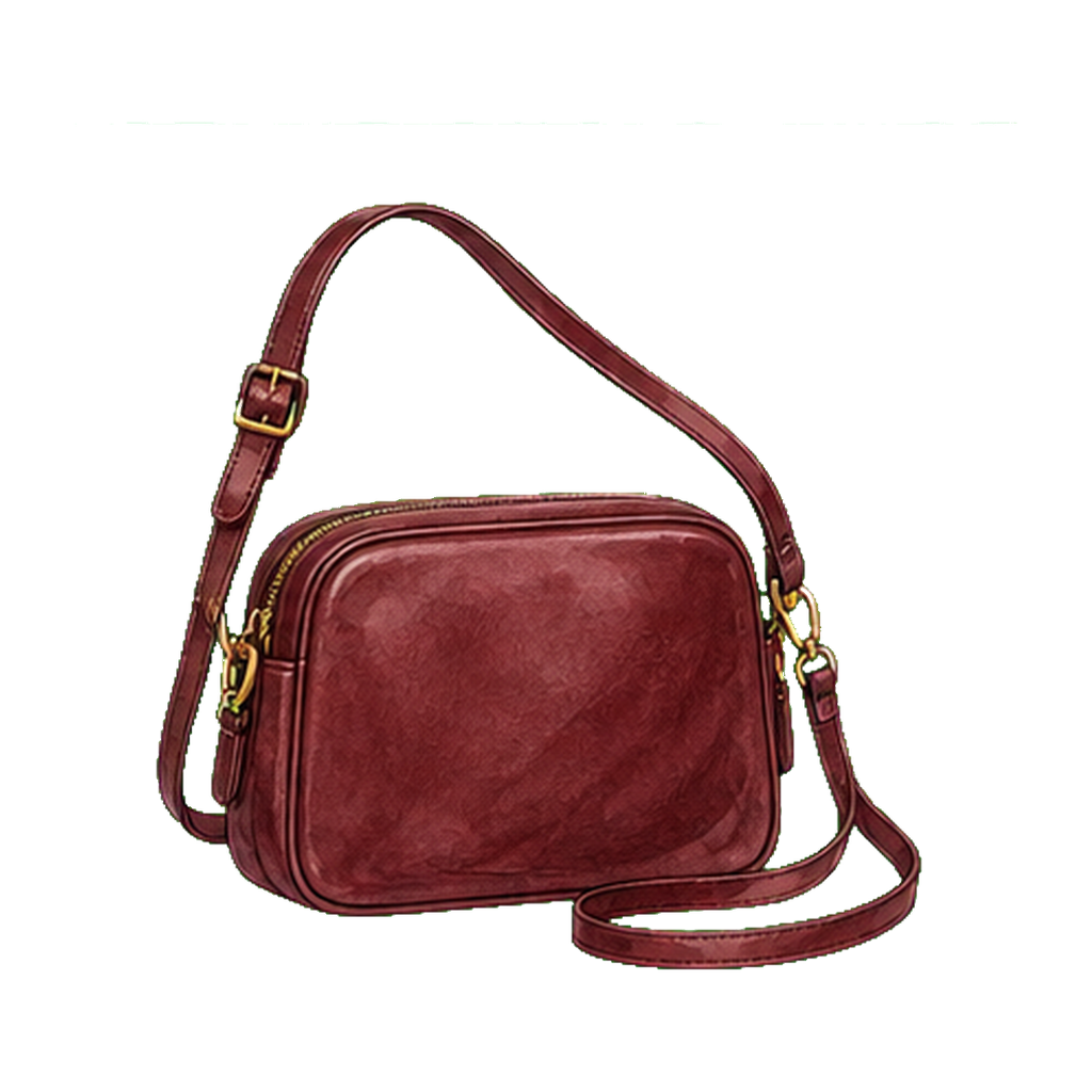 Structured leather crossbody