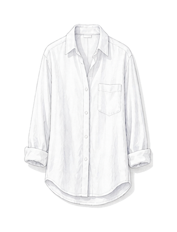 Cotton Button Down Or Silk Shell