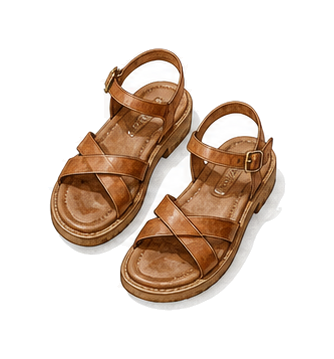 Supportive Sandals Or Canvas Sneakers