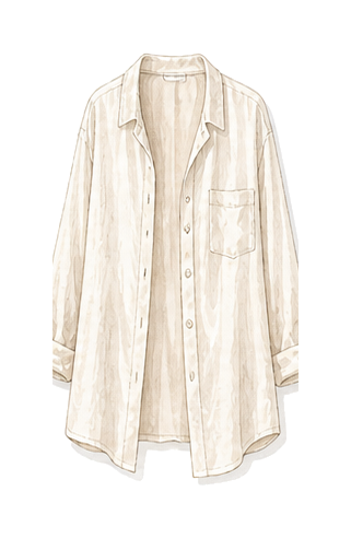 Light Cardigan Or Oversized Linen Shirt