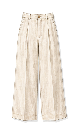 Wide Leg Linen Trousers