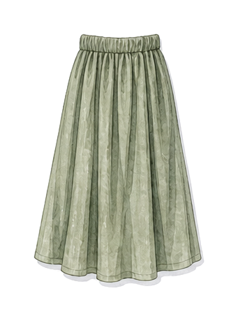 Midi Length Dress Or Skirt