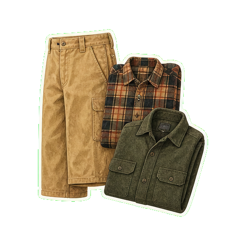 Mountain Khakis Original Mountain pant + Filson Mackinaw cotton-flannel + Pendleton wool shirt