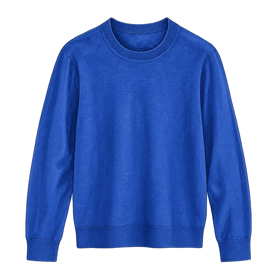 Cobalt Fine Merino Crew