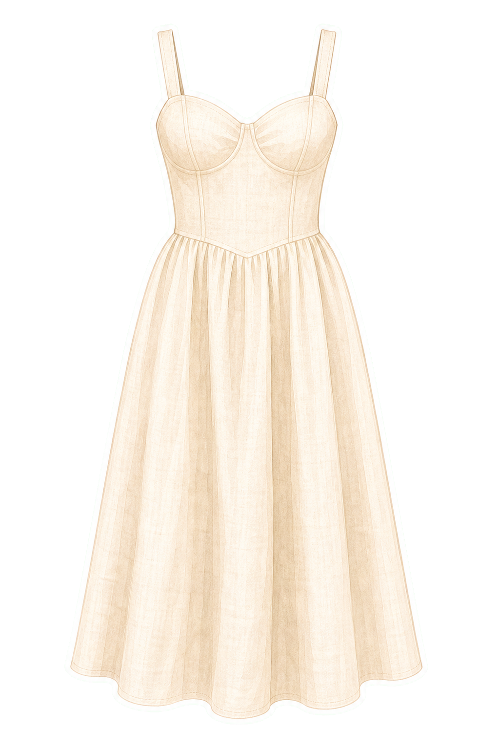 Ivory Linen Sundress