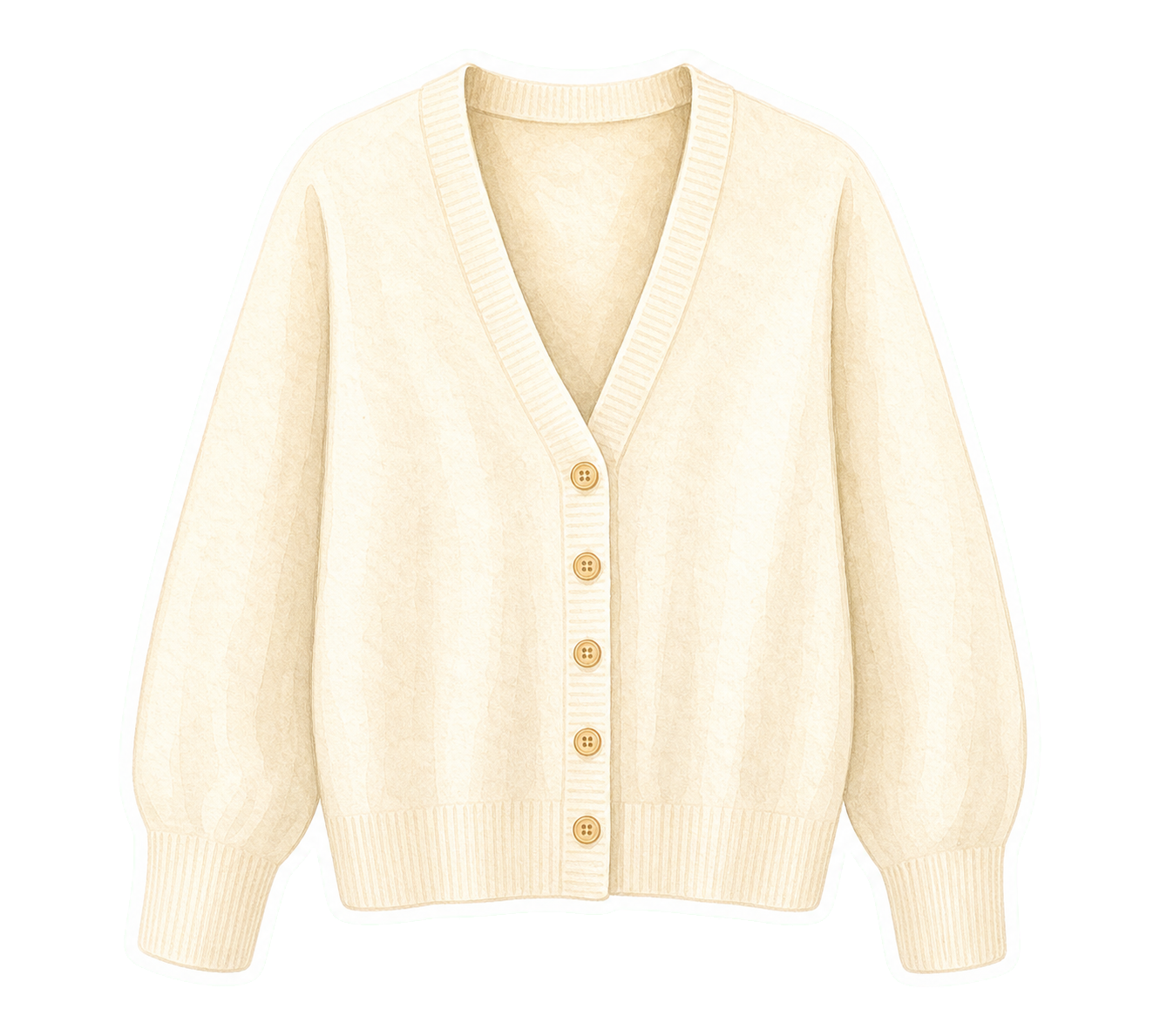 Ivory Cotton Cardigan