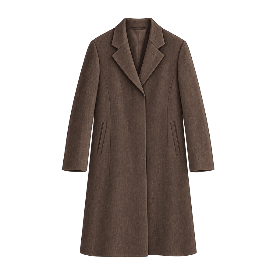 Espresso Long Wool Coat