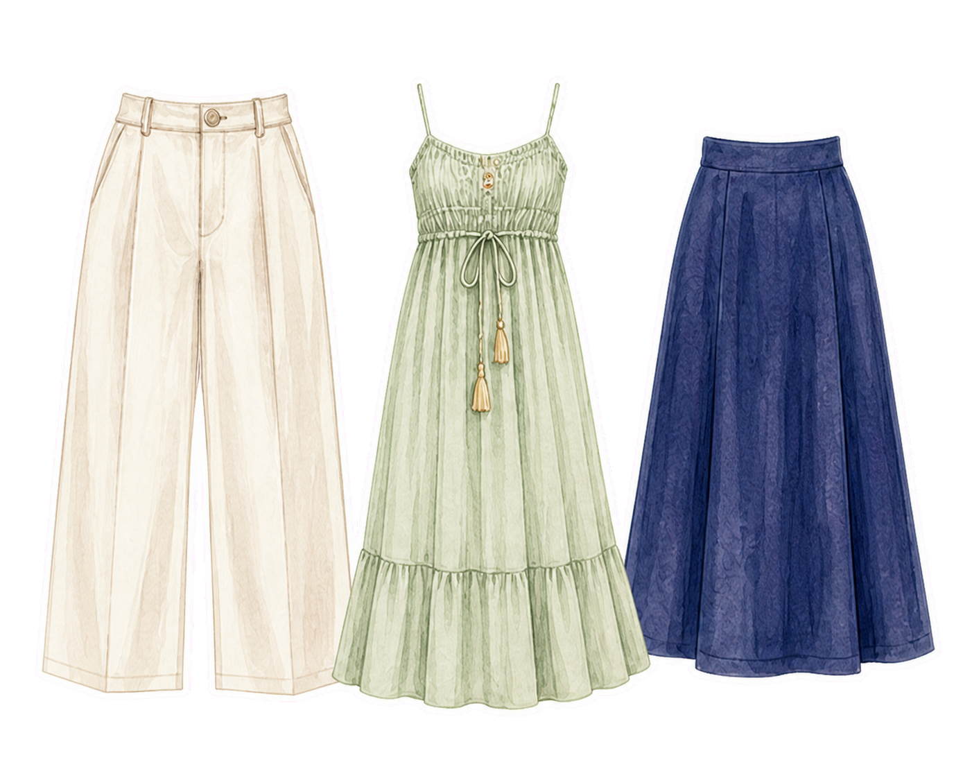Three Quick-Dry Bottoms