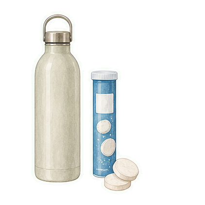 Water Bottle And Electrolytes