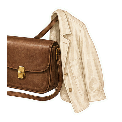 Crossbody Bag And Light Layer