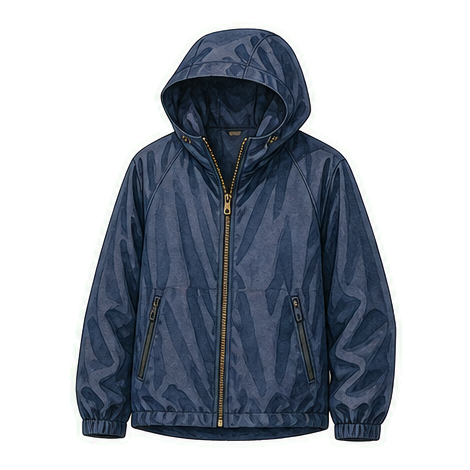 Navy Packable Rain Shell