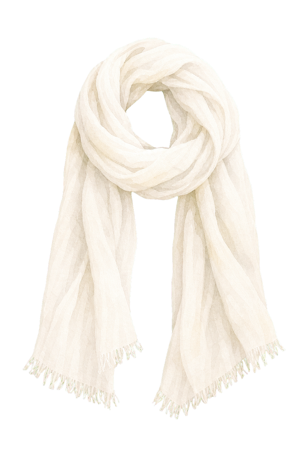 White Cotton Scarf