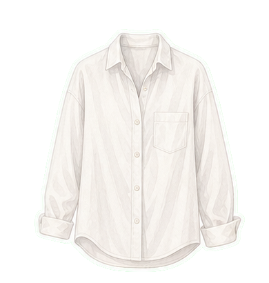 White Cotton Button-Down