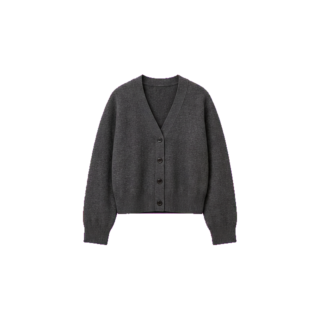 Charcoal Mid-Weight Cardigan