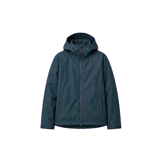 Dark Teal Packable Rain Shell