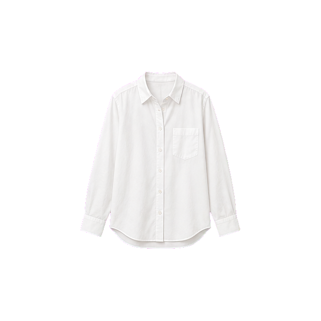 White Cotton Button-Down