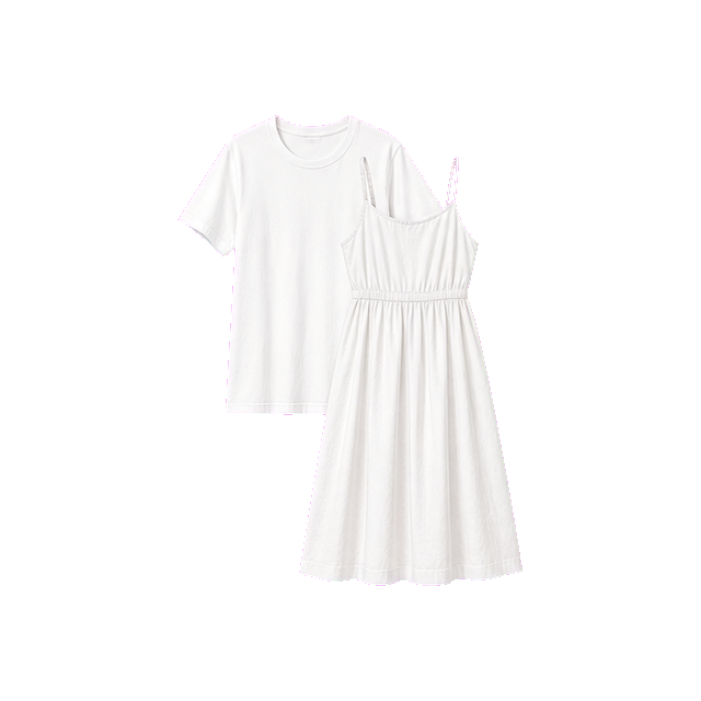 White Cotton Tee Dress