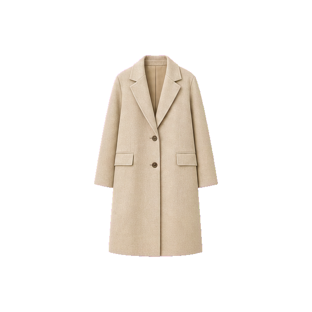 Beige Light Wool Overcoat