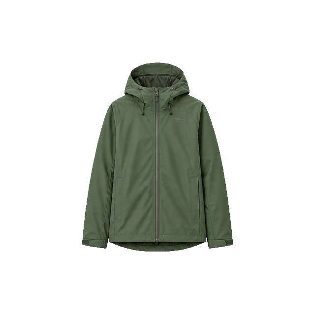 Muted Green Packable Rain Shell