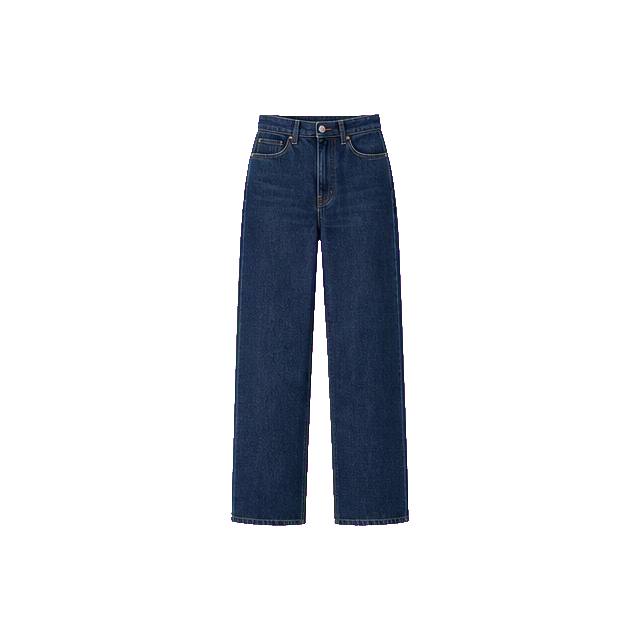 Deep Indigo Straight-Leg Denim