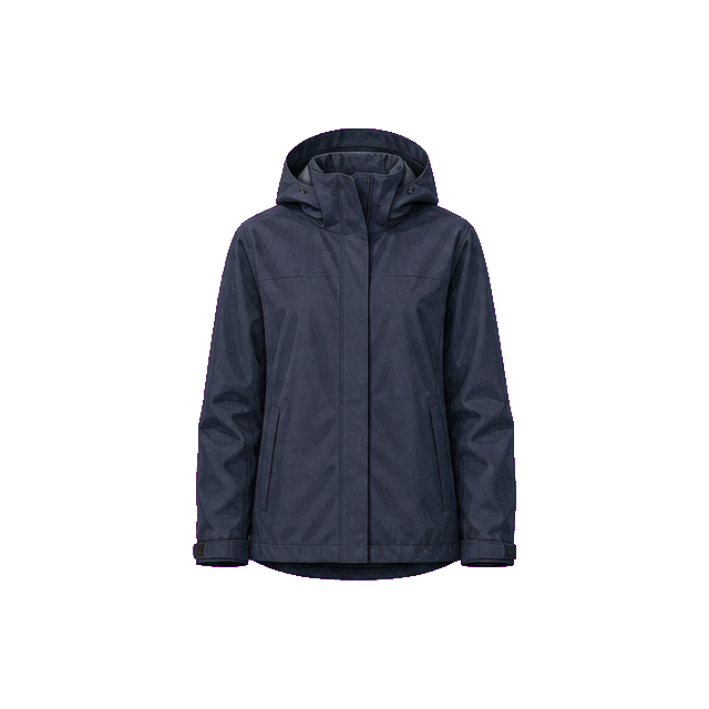 Packable Navy Rain Shell