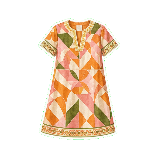 Trina Turk graphic-print shift dress or A-line midi