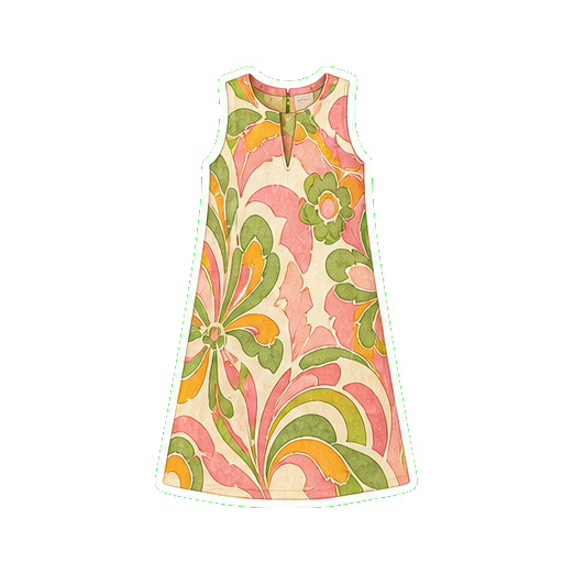 Trina Turk graphic-print shift dress or A-line midi