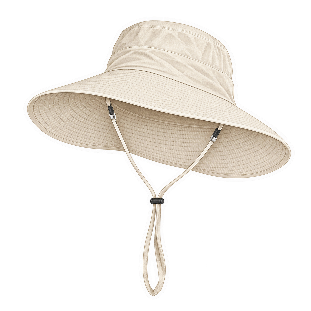 Sand Packable Sun Hat With Chin Cord