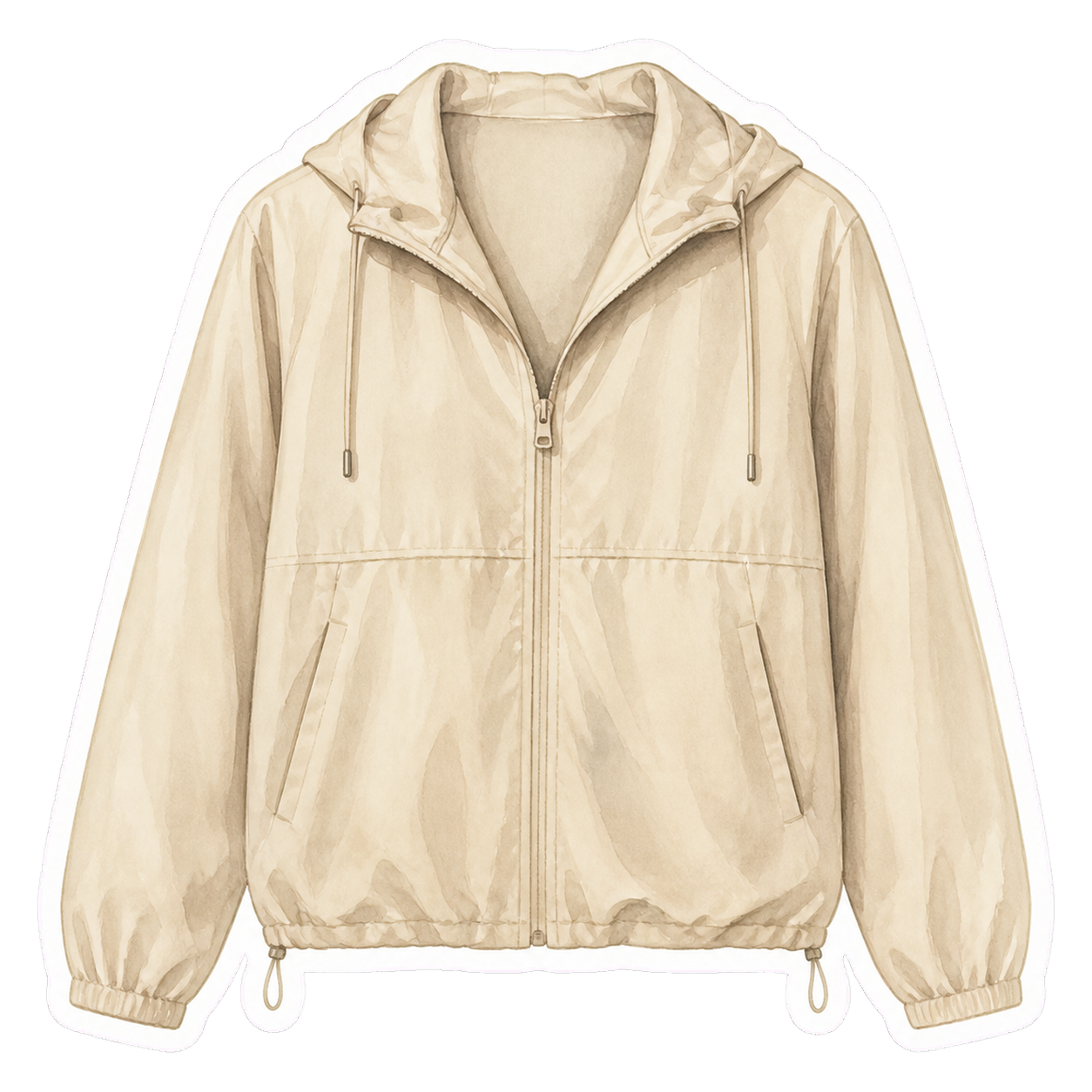 Sand Packable Windbreaker