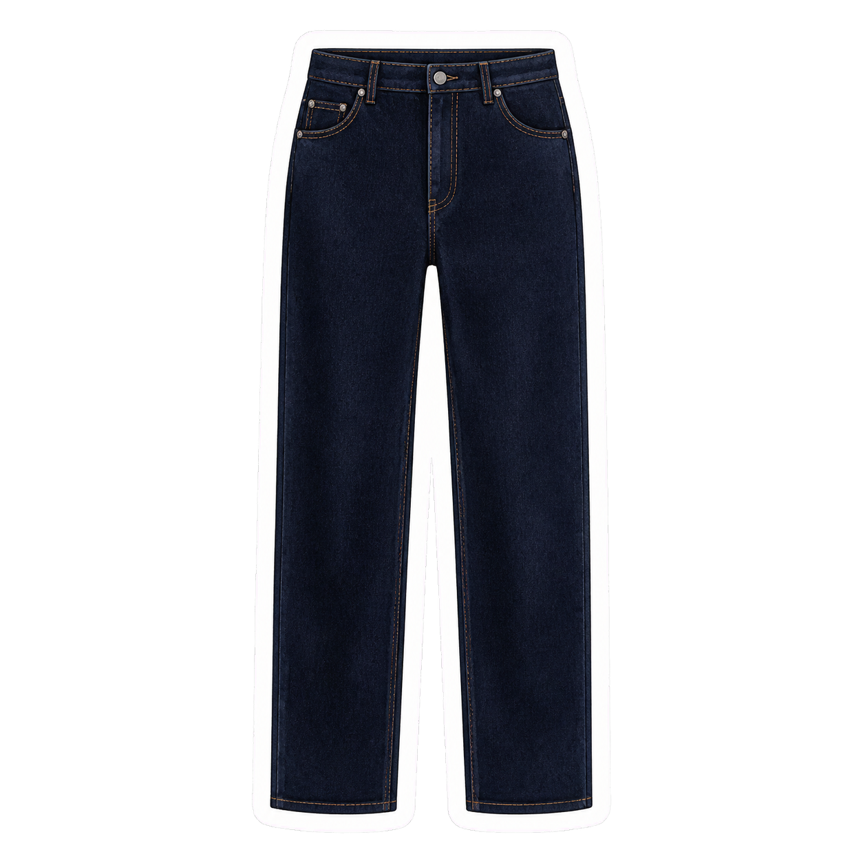 Dark Indigo Ankle Straight Jeans