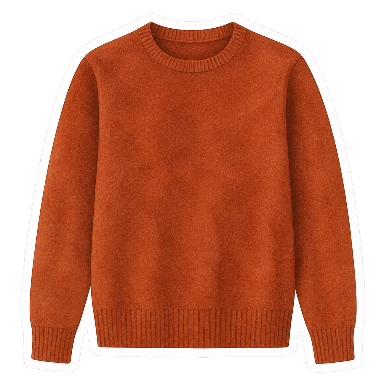 Rust Lambswool Crew